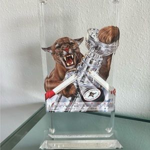 1997 Florida Panthers playoff ticket in case in acrylic
